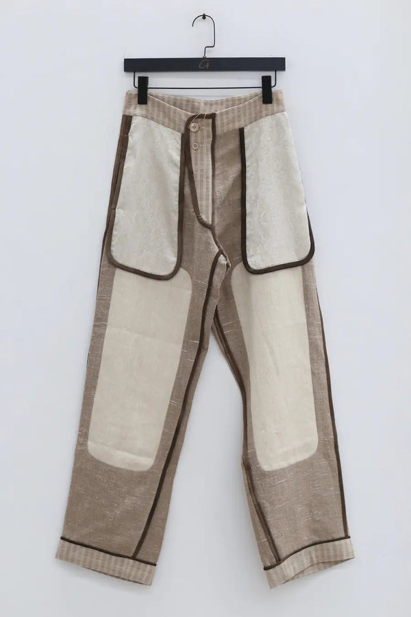 communs patchwork trousers SS24-P127A